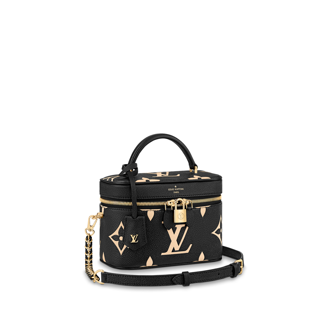 Louis Vuitton VANITY PM Handbag Monogram Empreinte M45780 Black